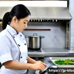 한식조리기능사 실기 시험 조리 과정 팁 - **Prompt 1: Focused Exam Preparation**
    "A young, determined East Asian female culinary student, ...